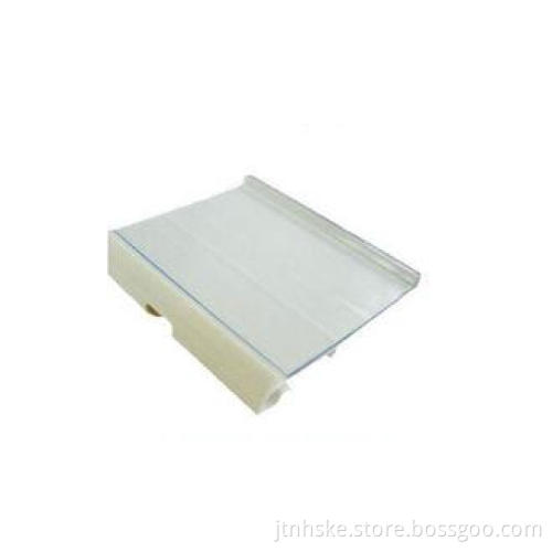 transparent PVC extruded display data strip for supermarket